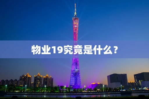 物业19究竟是什么？